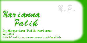 marianna palik business card